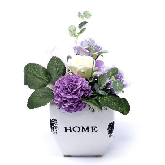 Bouquet Petite Flower Pot - Soft Lavender - DuvetDay.co.uk