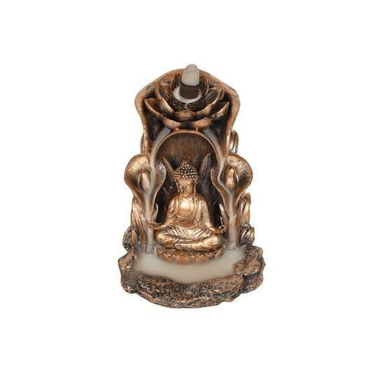 Bronze Buddha Backflow Incense Burner - DuvetDay.co.uk