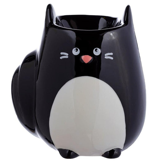 Ceramic Feline Fine Cat Shaped Oil Burner - DuvetDay.co.uk