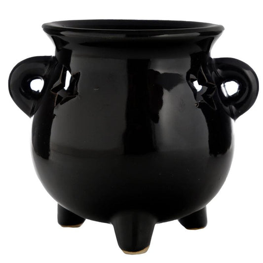 Ceramic Large Cauldron Eden Oil Burner - DuvetDay.co.uk