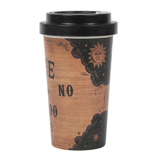 Classic Talking Board Bamboo Eco Travel Mug - DuvetDay.co.uk