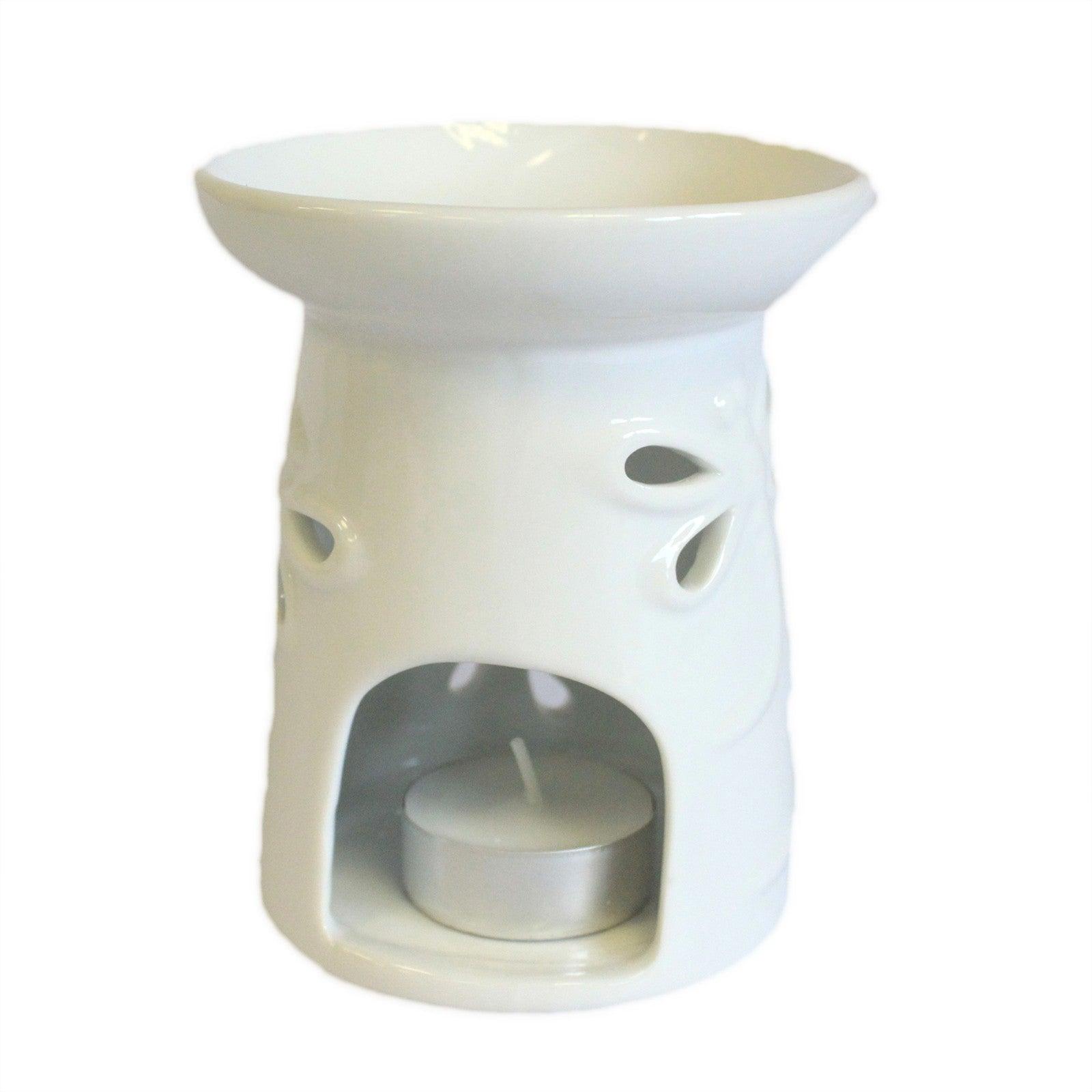 Classic White Oil Burner - Dragonfly - DuvetDay.co.uk