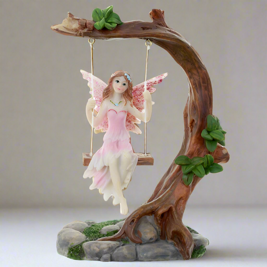 Collectable Flower Fairy Figurine - Swing