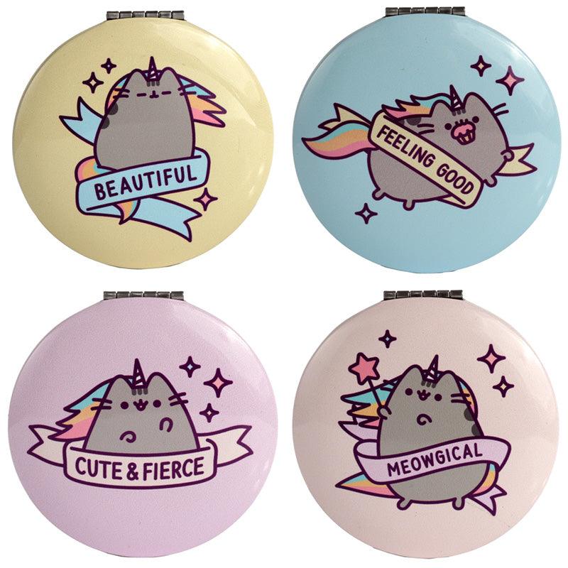 Compact Mirror - Pusheen the Cat Pusheenicorn - DuvetDay.co.uk