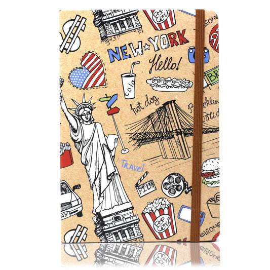 Cool A5 Notebook - Assorted Designs - Travel - DuvetDay.co.uk