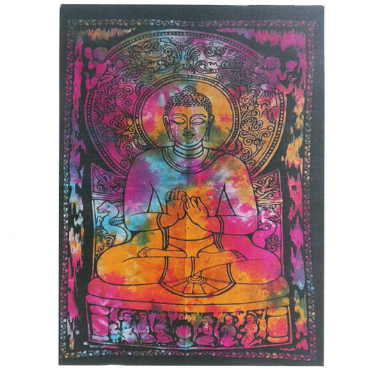 Cotton Wall Art - Peaceful Buddha - DuvetDay.co.uk