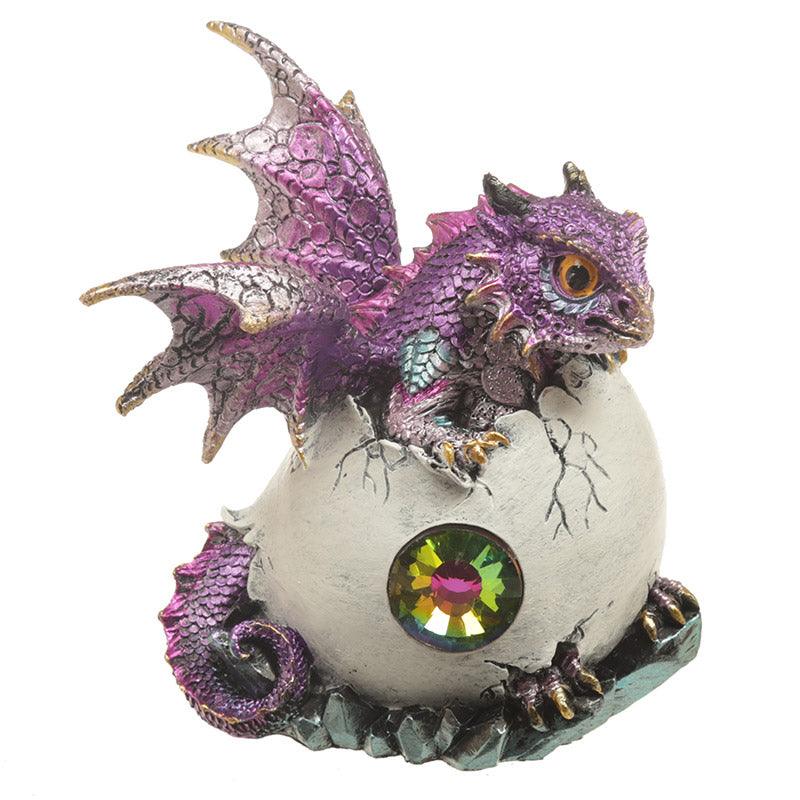 Crystal Birth Fantasy Nightmare Dragon Figurine - DuvetDay.co.uk