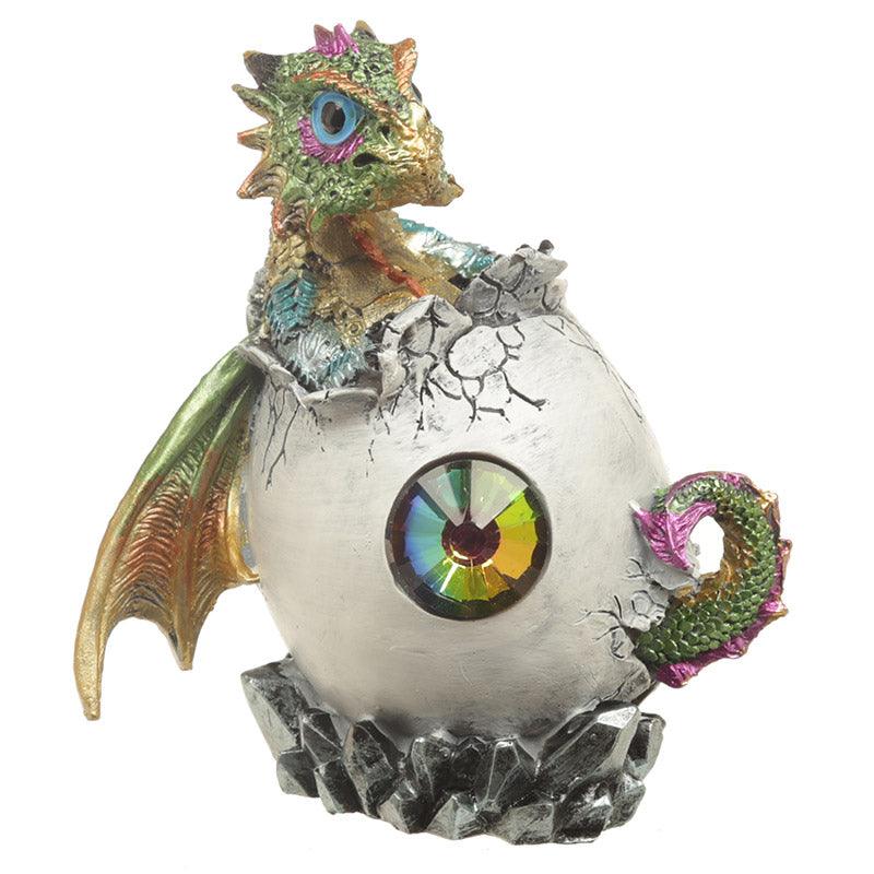 Crystal Birth Fantasy Nightmare Dragon Figurine - DuvetDay.co.uk