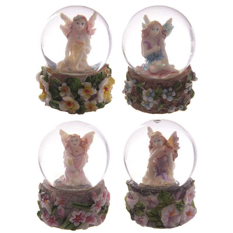 Cute Flower Fairy Mini Waterball Snow Globe - DuvetDay.co.uk