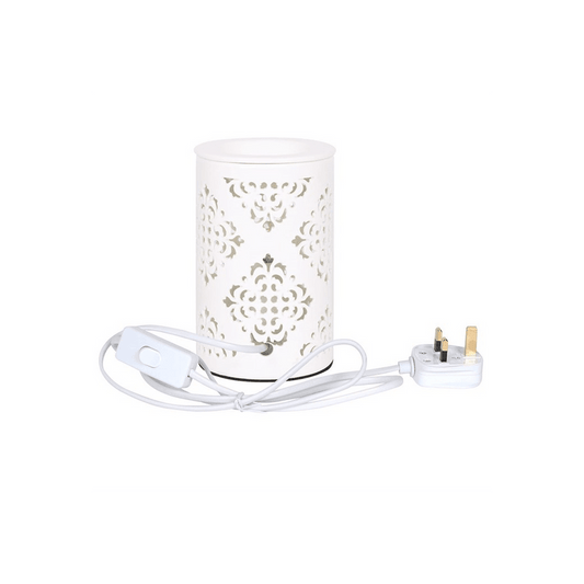 Damask Cut Out Electric Oil Burner - DuvetDay.co.uk