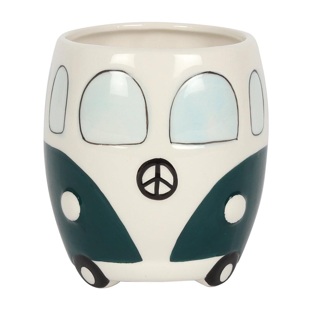 Dark Green Campervan Mug - DuvetDay.co.uk