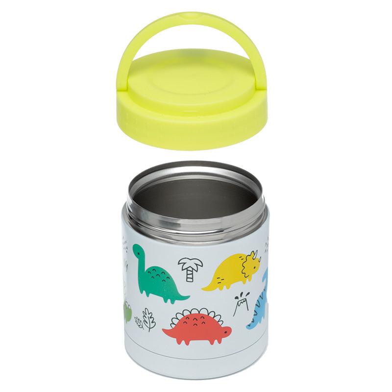 Dinosauria Jr Reusable Stainless Hot & Cold Thermal Insulated Lunch Pot / Snack Pot 500ml - DuvetDay.co.uk