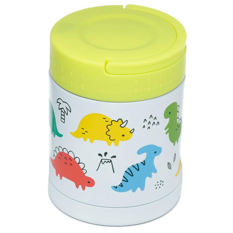 Dinosauria Jr Reusable Stainless Hot & Cold Thermal Insulated Lunch Pot / Snack Pot 500ml - DuvetDay.co.uk