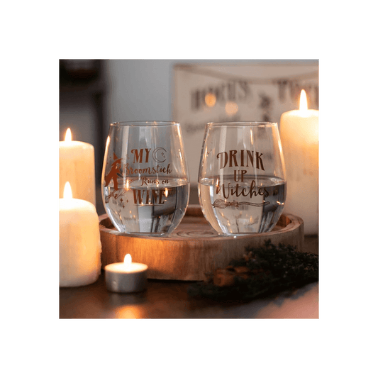 Drink Up Witches Stemless Glass - DuvetDay.co.uk