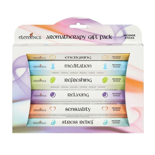 Elements Aromatherapy Fragrances Incense Stick Gift Pack - DuvetDay.co.uk