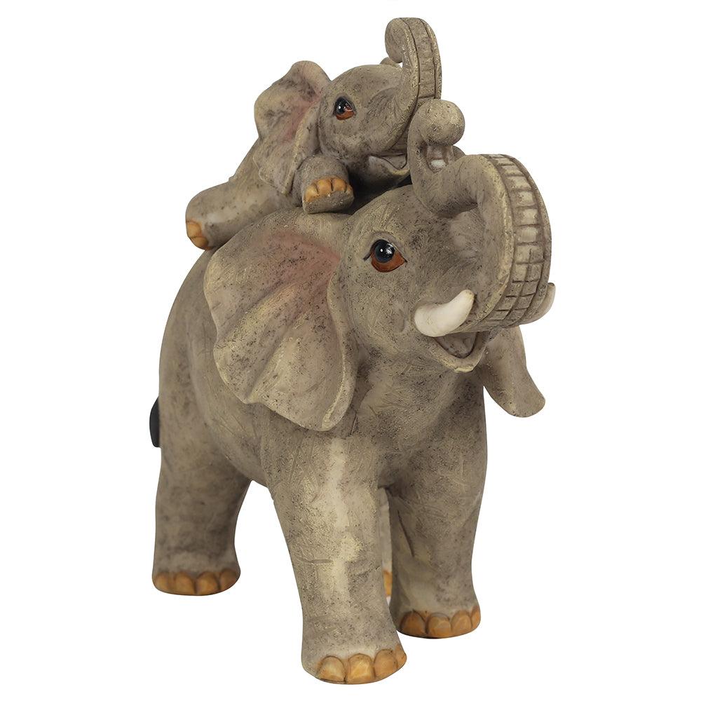 Elephant Adventure Mother and Baby Elephant Ornament - DuvetDay.co.uk