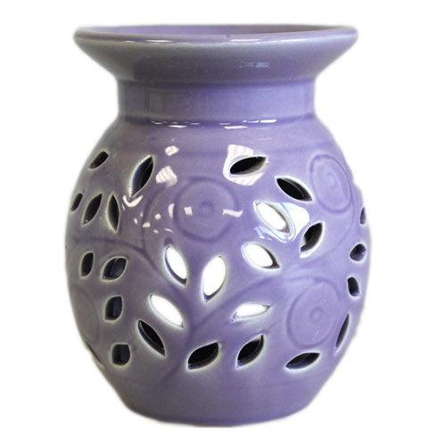 Floral Oil Burner - Lavender - DuvetDay.co.uk