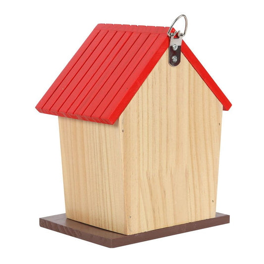 Garden Robin Wooden Bird House - DuvetDay.co.uk