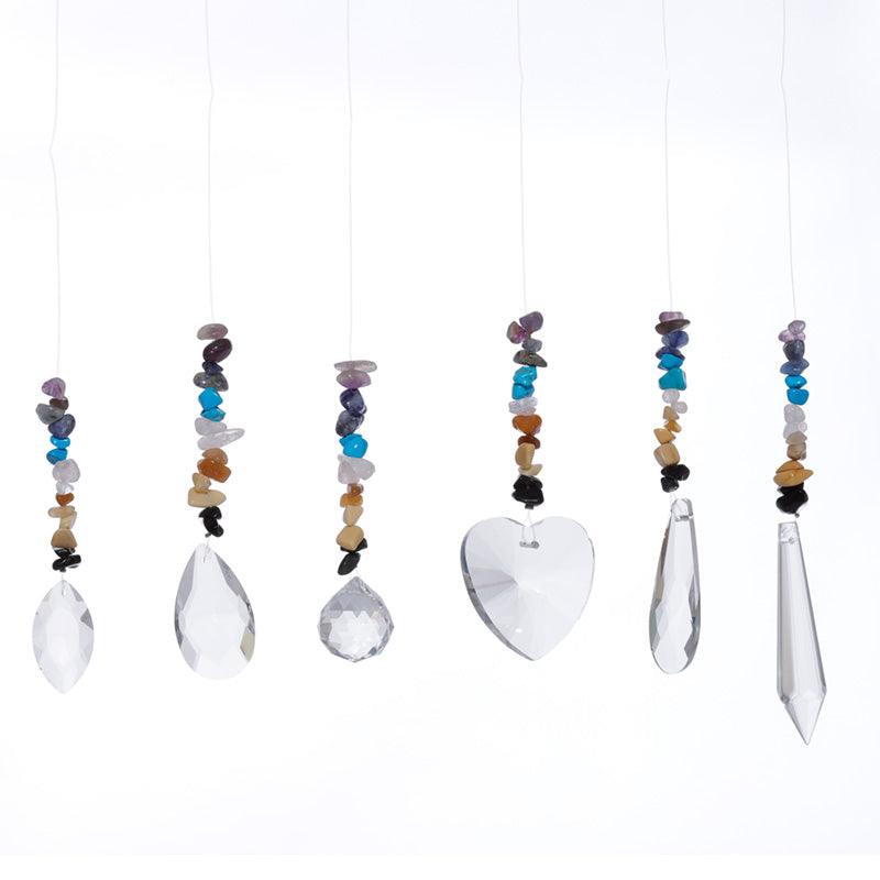 Gemstone Suncatcher - Crystal Chakra - DuvetDay.co.uk