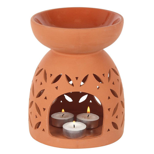 Giant Terracotta Oil Burner - DuvetDay.co.uk