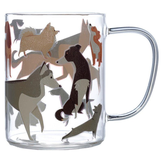 Glass Mug - Barks Dog - DuvetDay.co.uk