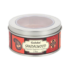 Goloka Sandalwood Soya Wax Candle - DuvetDay.co.uk