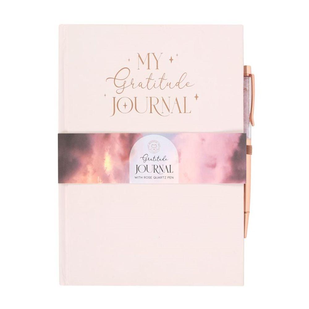 Gratitude Journal with Rose Quartz Pen - DuvetDay.co.uk