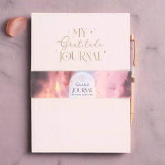 Gratitude Journal with Rose Quartz Pen