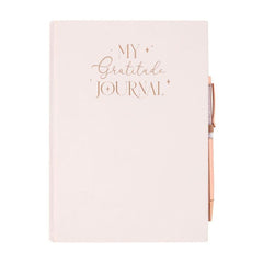 Gratitude Journal with Rose Quartz Pen - DuvetDay.co.uk