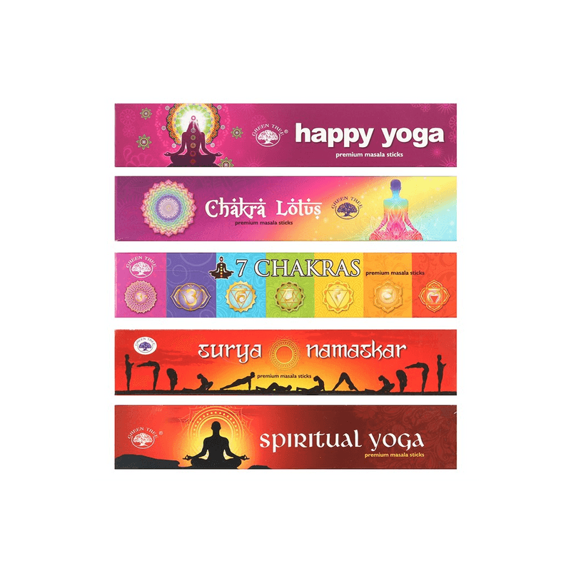 Green Tree Yoga Collection Incense Sticks - DuvetDay.co.uk