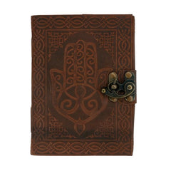 Hamsa Leather Journal - DuvetDay.co.uk