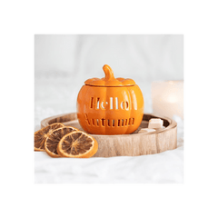 Hello Autumn Pumpkin Oil Burner - DuvetDay.co.uk