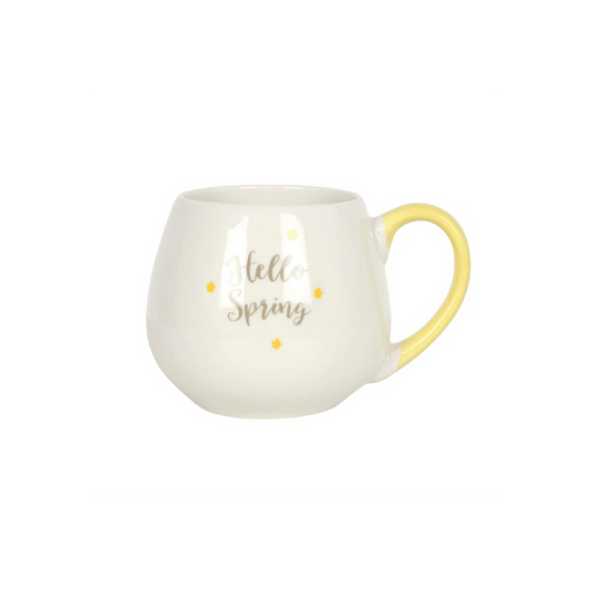 Hello Spring Rounded Mug - DuvetDay.co.uk