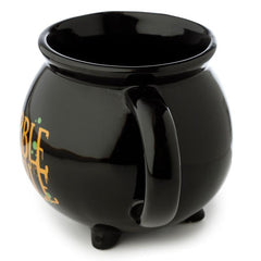Hubble Bubble Black Cauldron Ceramic Shaped Mug - DuvetDay.co.uk