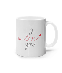 I love you. Printed Mug 10oz Valentines gift - DuvetDay.co.uk