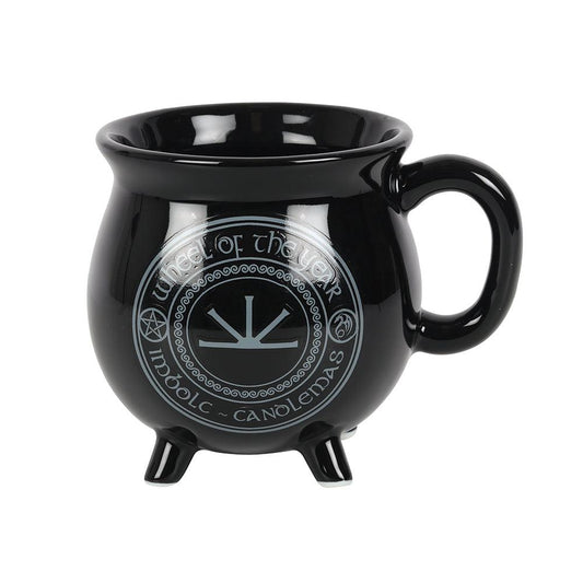 Imbolc Colour Changing Cauldron Mug by Anne Stokes - DuvetDay.co.uk