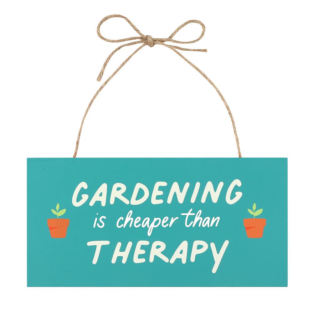 In the Garden Therapy Hanging Sign - DuvetDay.co.uk