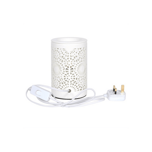 Lace Cut Out Electric Oil Burner - DuvetDay.co.uk