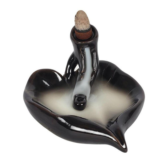 Leaf Backflow Incense Burner - DuvetDay.co.uk