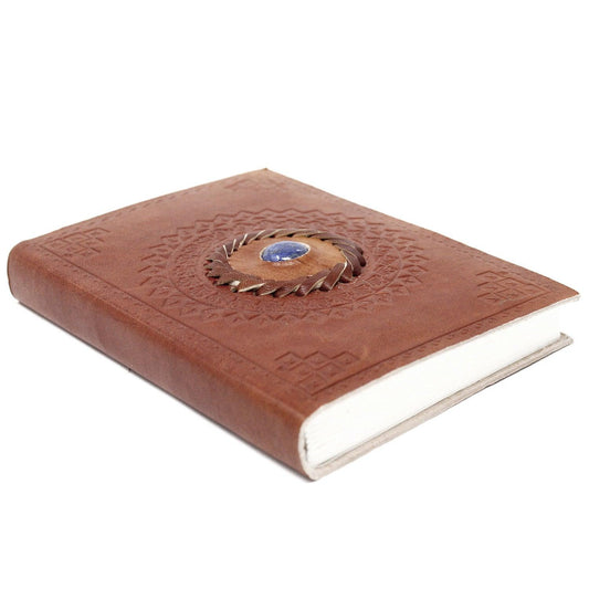 Leather Lapis Notebook (7x5") - DuvetDay.co.uk