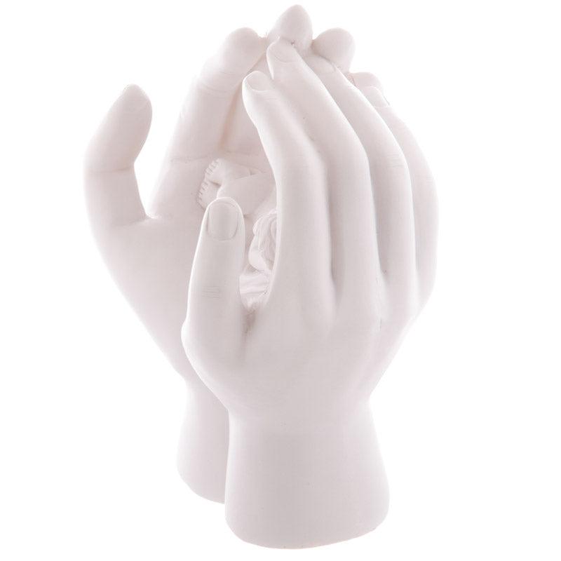 LED Cute Hands and Sleeping Cherub Ornament - DuvetDay.co.uk