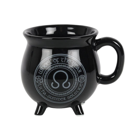 Litha Colour Changing Cauldron Mug by Anne Stokes - DuvetDay.co.uk