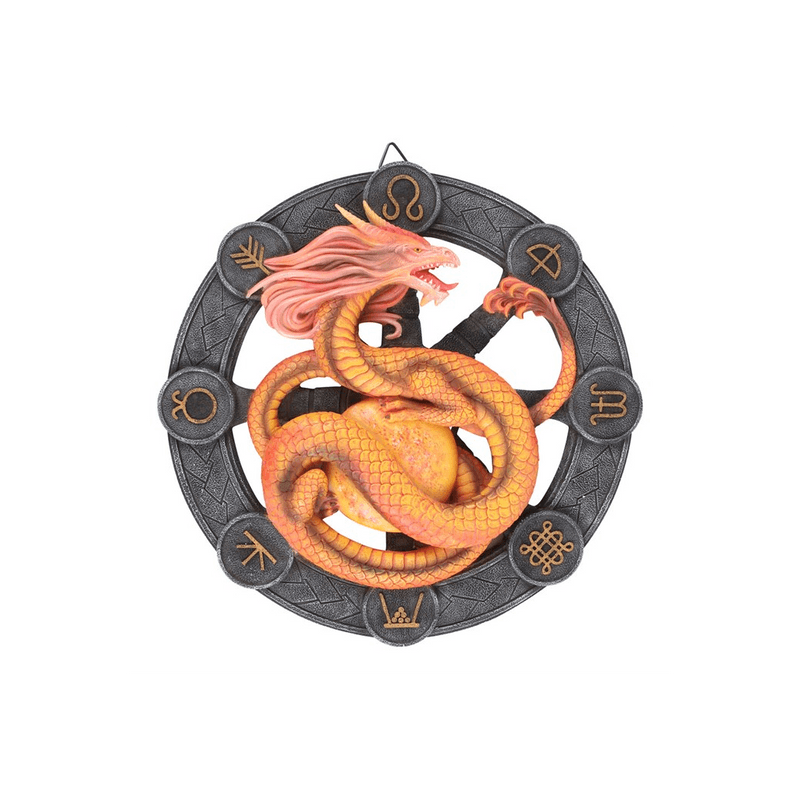 Litha Dragon Resin Wall Plaque by Anne Stokes - DuvetDay.co.uk