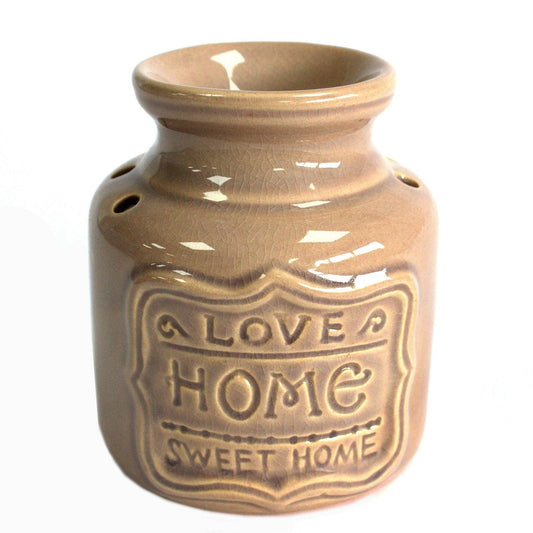Lrg Home Oil Burner - Love Home Sweet Home Clay - DuvetDay.co.uk