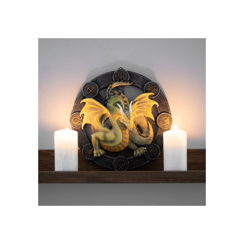 Mabon Dragon Resin Wall Plaque by Anne Stokes - DuvetDay.co.uk