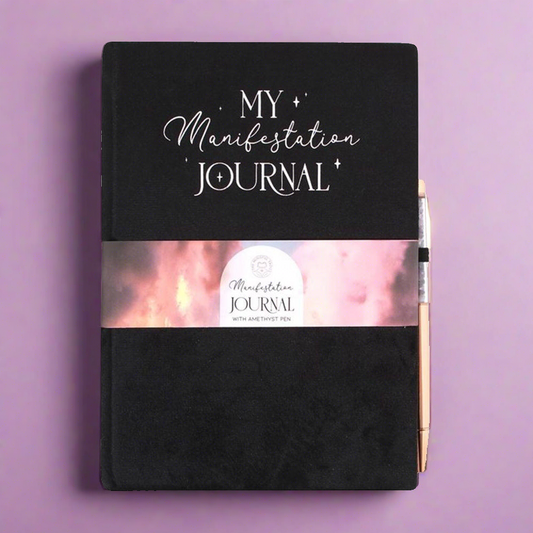 Manifestation Journal with Amethyst Pen