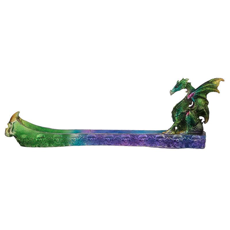 Metallic Rainbow Dragon Ash Catcher Incense Burner - DuvetDay.co.uk