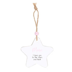 Mum Hanging Star Sentiment Sign - DuvetDay.co.uk