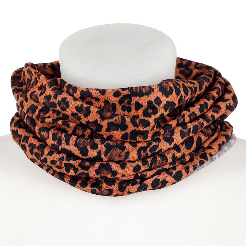 Neck Warmer Tube Scarf - Leopard Print - DuvetDay.co.uk