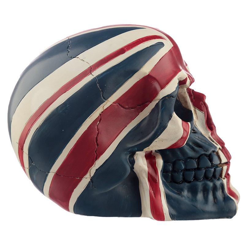 Novelty Union Jack Skull Ornament - DuvetDay.co.uk